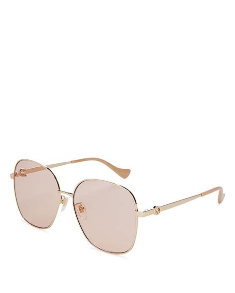 gucci 61mm square sunglasses.